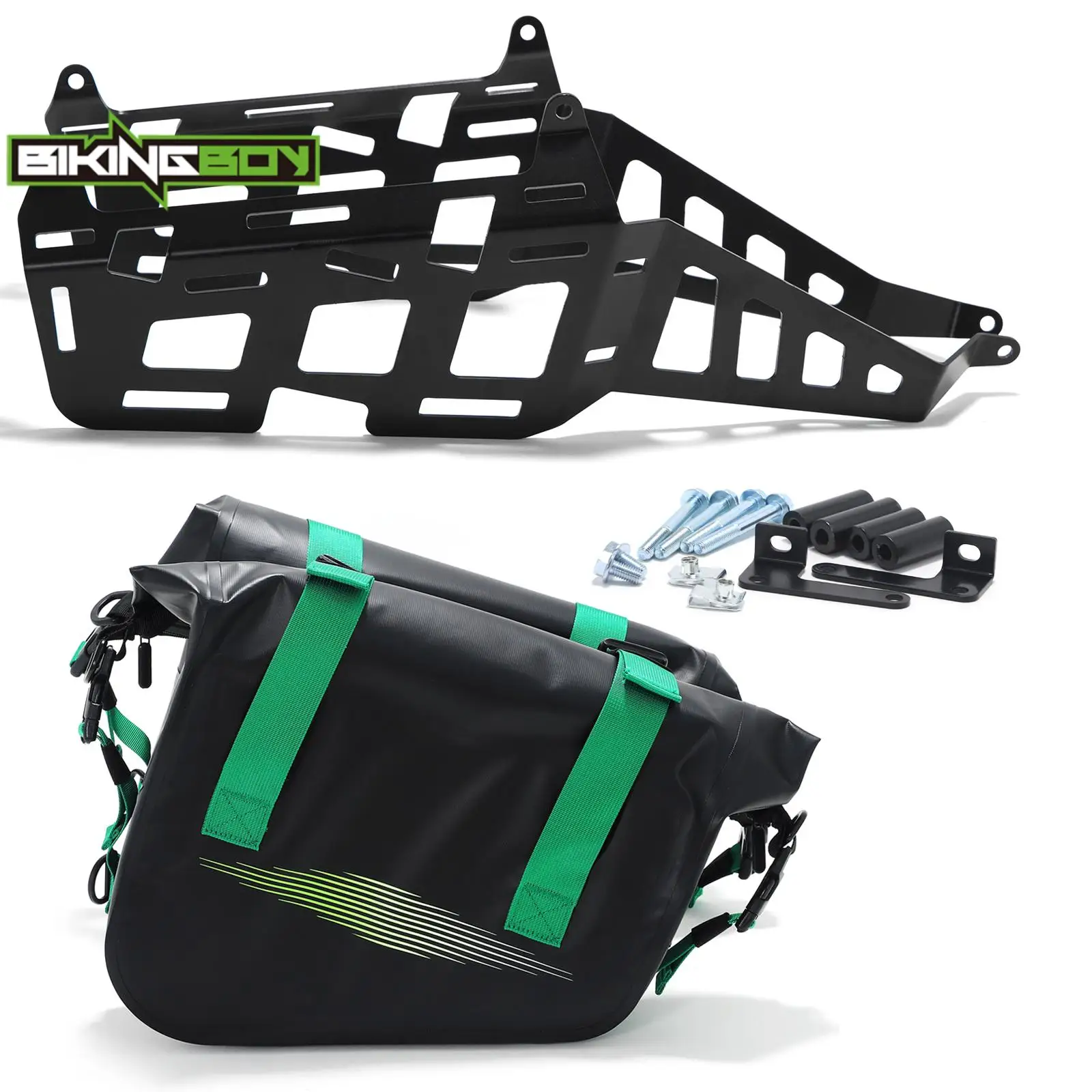 Фото BIKINGBOY для Yamaha Tenere 700 XTZ 700 19 20 21 22 23 13L боковые седельные сумки седельные сумки чемодан и кронштейн     Стеллажи Рельсы №1