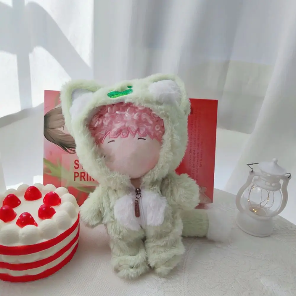 

Cotton Stuffed Plush Clothing Idol Dolls Bodysuit Creeper Suit One-piece Garment 20CM Doll Clothes Cartoon Tiger Cat