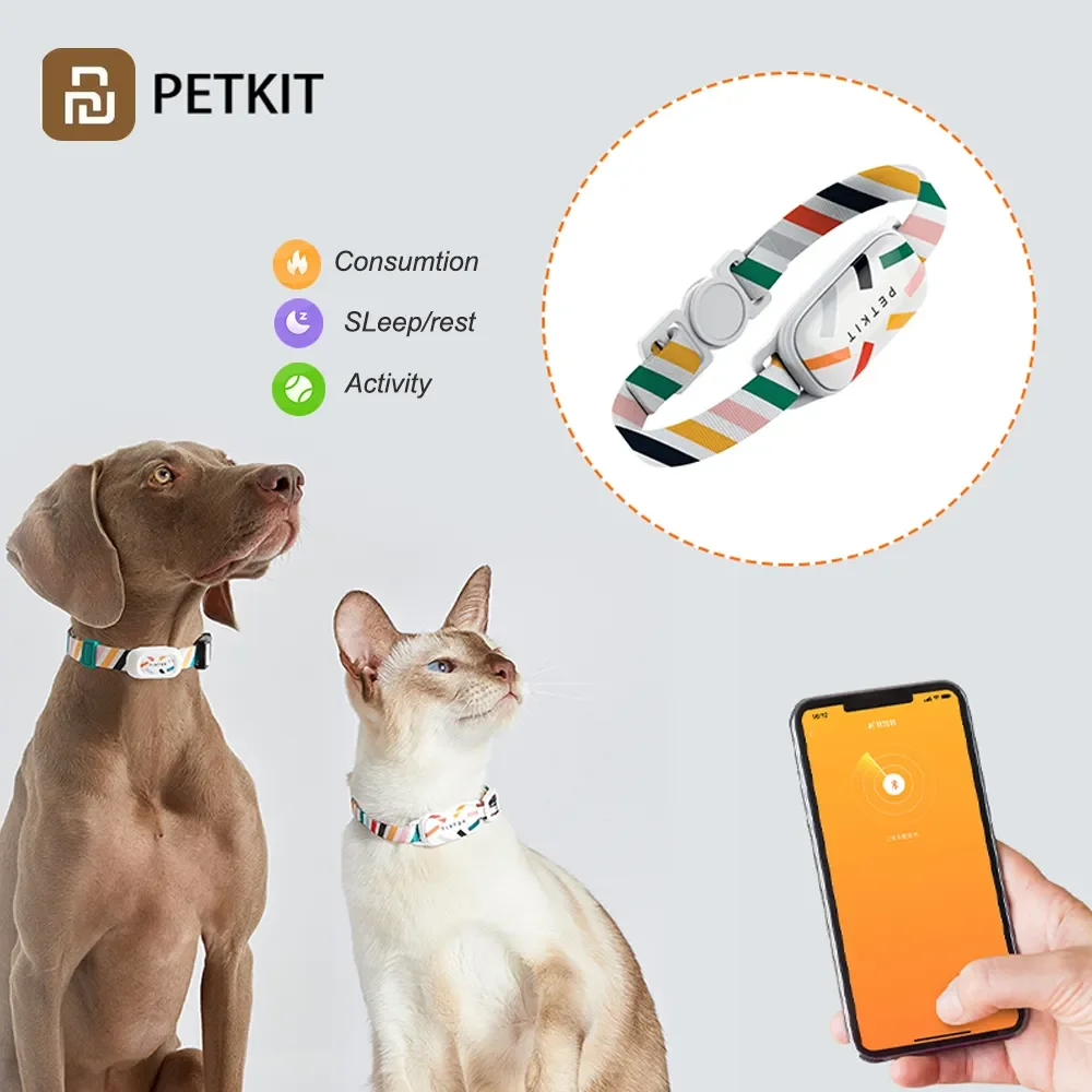 

NEW Fit 3 Smart Pet Activity & Monitor do spania Bluetooth zdalnie sterowana wodoodporna obroże dla kotów Tag praca z App