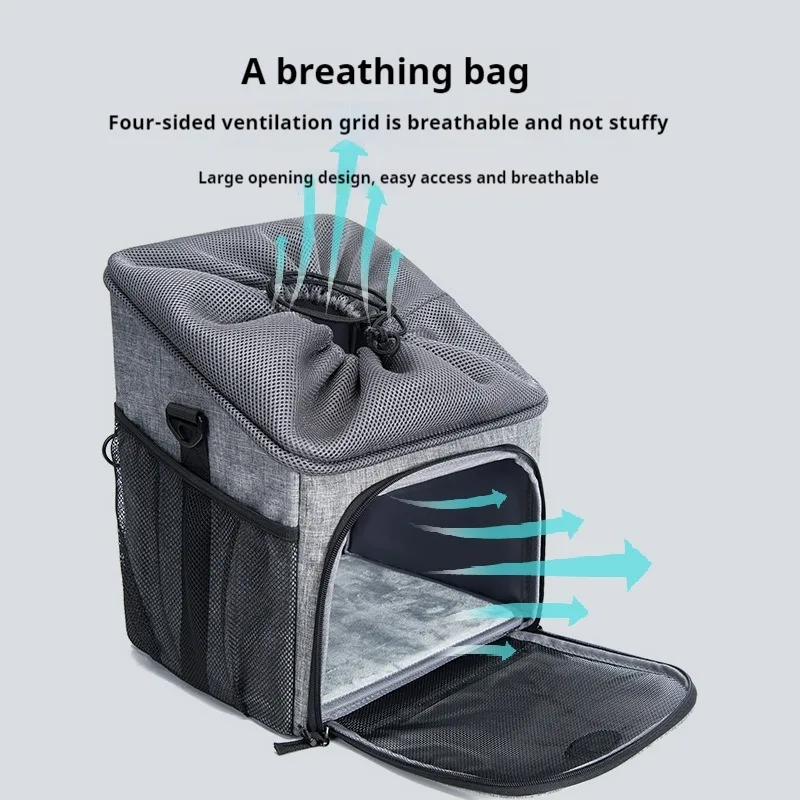 Вместительная сумка для домашних животных Wakytu на одно плечо в британском стиле