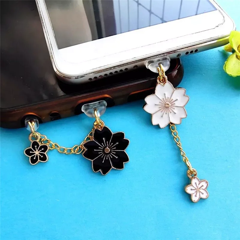 

Type C Dust Plug Charm Kawaii Cute Charge Port Plug For iPhone Anti Dust Protection Cap Aux Jack Stopper Phone Pendant
