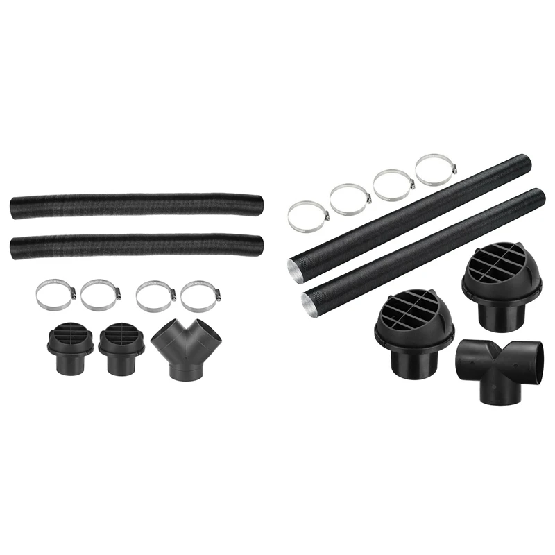 

2Set 75Mm Car Auto Heater Pipe Duct Y Piece/T Piece For Parking Heater Webasto Eberspacher