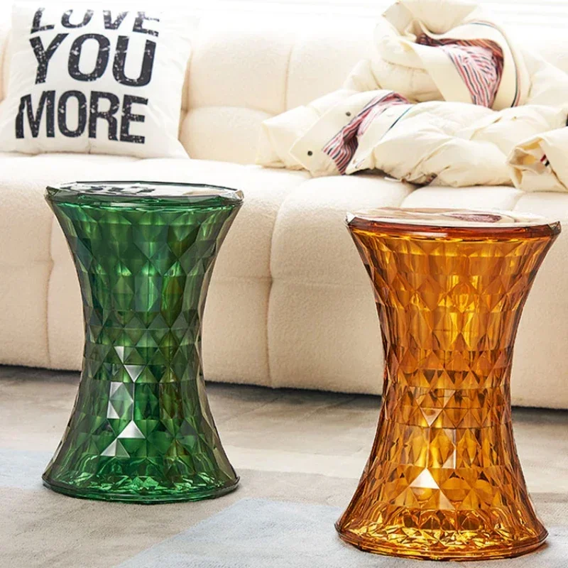 Скандинавский прозрачный Кристальный Маленький стул с крышкой для всякой