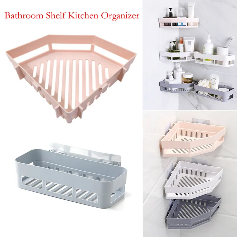 Shelf Bathroom Shelf Organizer Toilet Shampoo Gel Storage Basket Decoration Bathroom Corner Shower Shelf Rack Holder Accessories