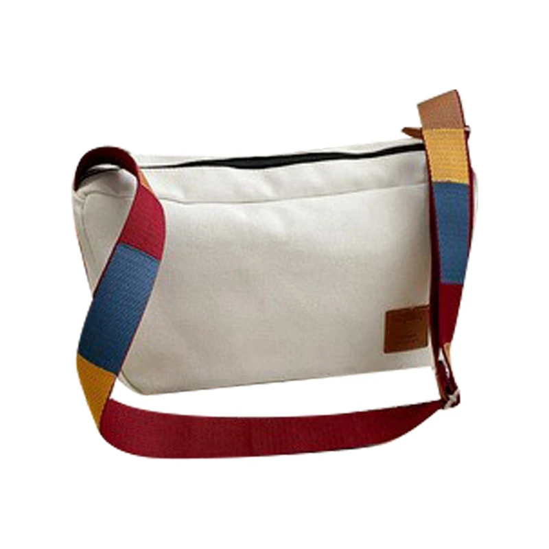 

Women Korean Fashion Casual Leisure Zip Shoulder Tote Canvas Bag Women Girls Bag Canvas Bag
