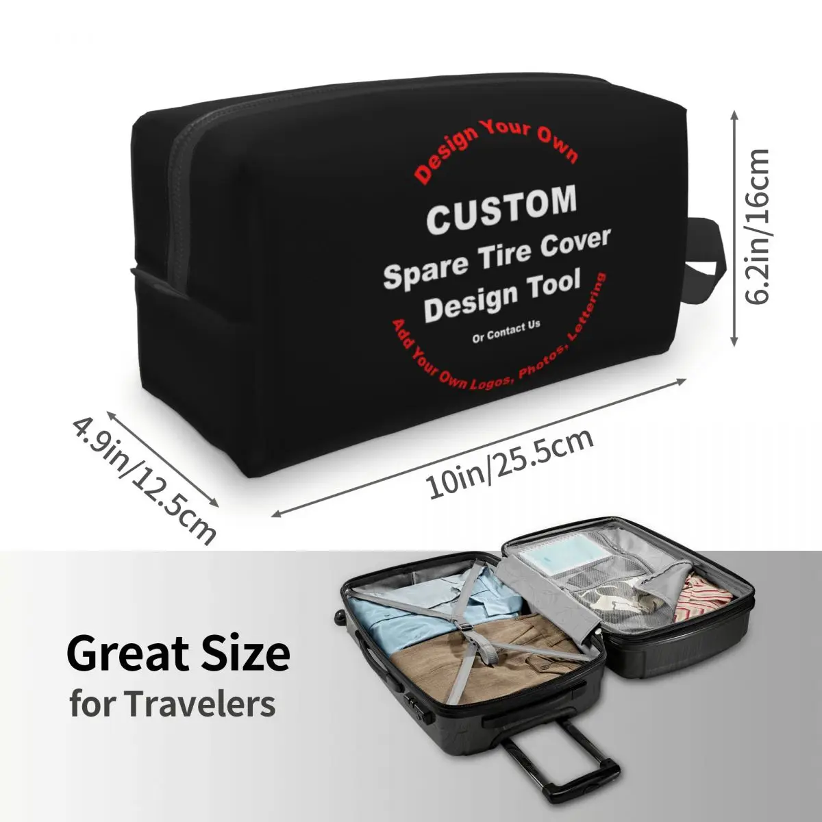 Косметичка на заказ ваш дизайн женская модная большая вместительная