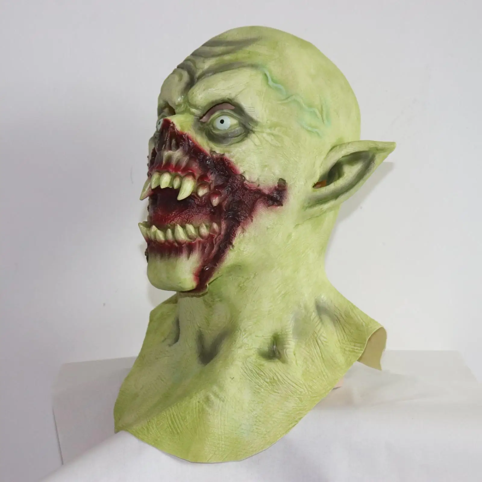 

Страшная маска монстра вампира, жуткая маска зомби, страшная латексная полноголовая реквизит для косплея на Хэллоуин для взрослых