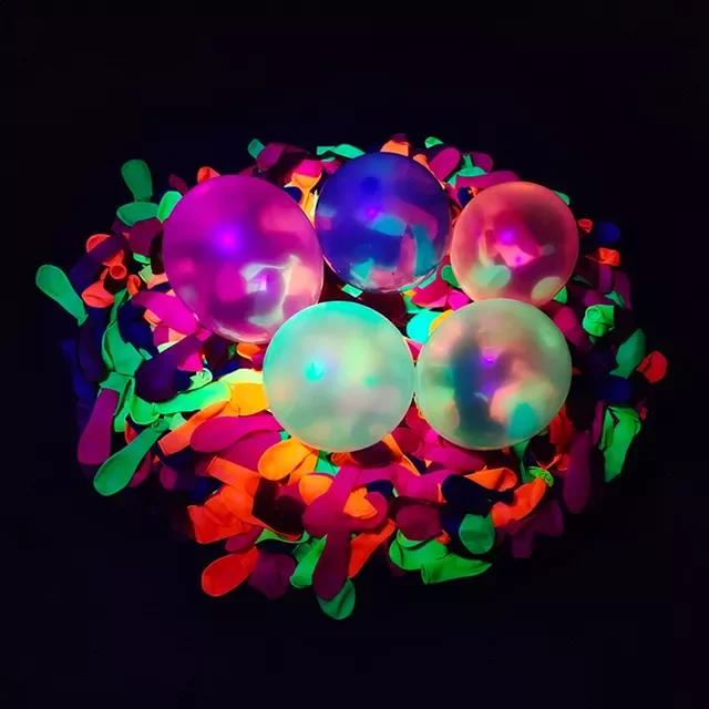 

Pcs Neon Fluorescent Balloons 5inch UV Glow Balloons Blacklight Latex Globos Kids Baby Shower Birthday Party Decor