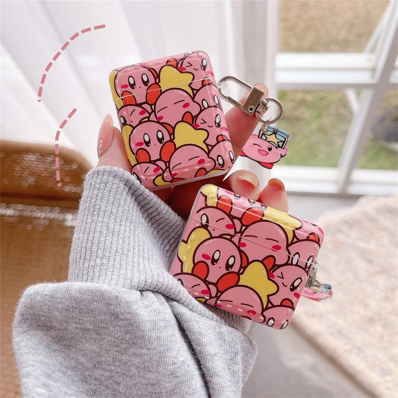 

Bandai Звездные Kirby jenda подходят для Apple AirPods pro1/2/3 Bluetooth беспроводная гарнитура чехол мягкий корпус