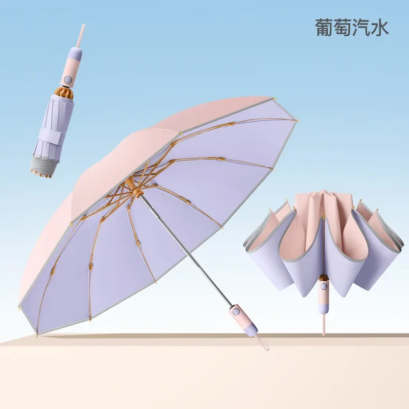 

Цветной автоматический зонт для женщин