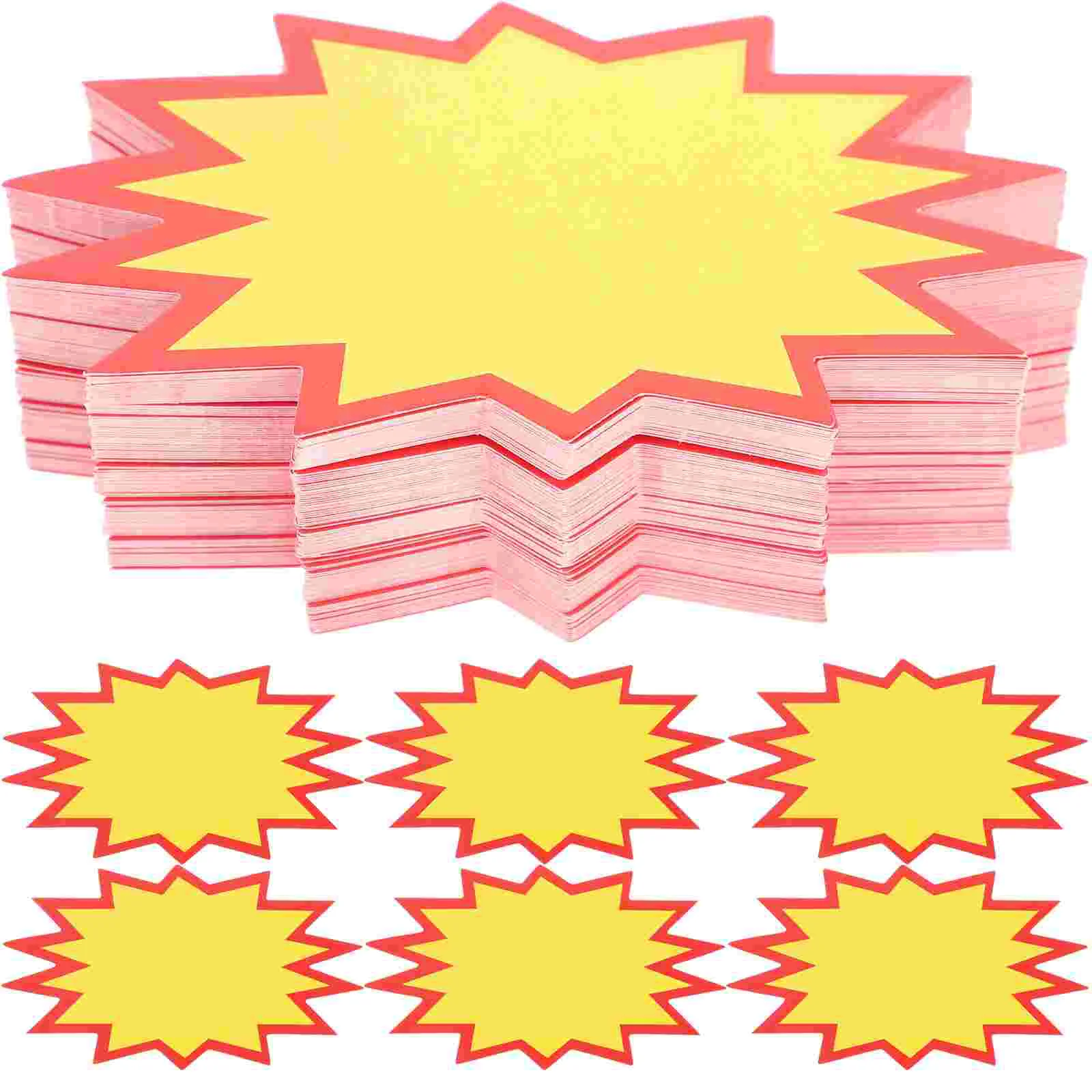 

Sign Display Stickers Signs Tags Stand Lable Catching Eye Shape Star Tag Holder Store Retailblank