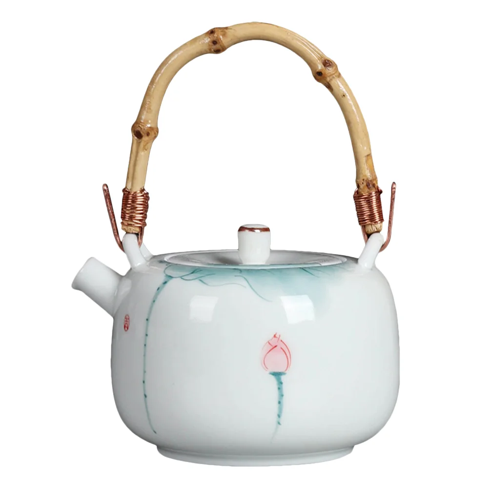 

1Pc Ceramic Fu Tea Set Simple Tea Pot Tea Maker for Office Use