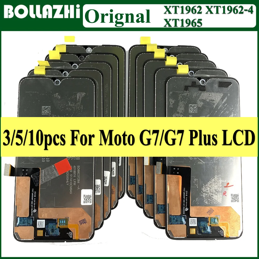 Оптовая продажа 10 шт. оригинальный ЖК-дисплей 6 2 дюйма для MOTO G7 xt1920 дигитайзер