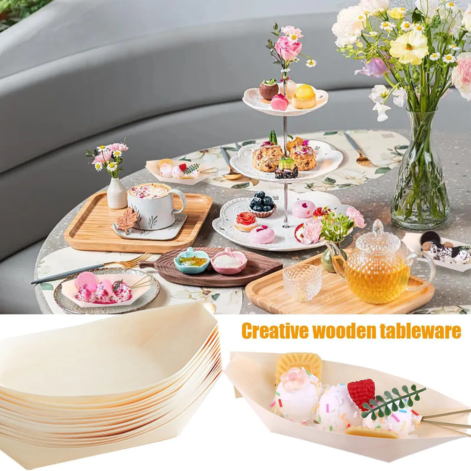 100 шт. пищевые миски Sush на палец для удобного использования и сервировки блюд