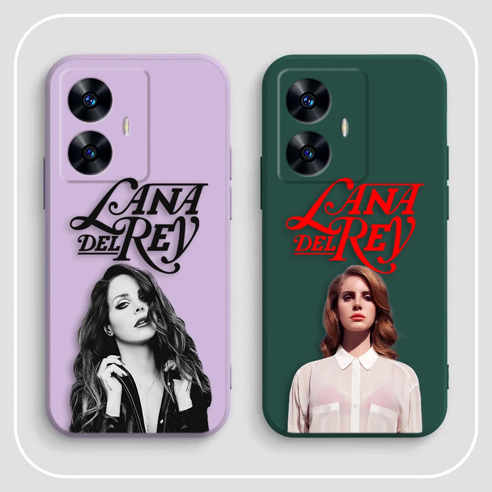 Чехол для телефона Hot Singer L-Lana D-Del Rey Realme C65 C63 C53 C35 C55 C33 C30 C21Y C20 C12 C11 GT 2 XT NARAO 20 30 50 Case Funda