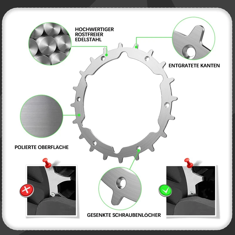 Шипы для роботизированной газонокосилки из нержавеющей стали города сирено 250 +