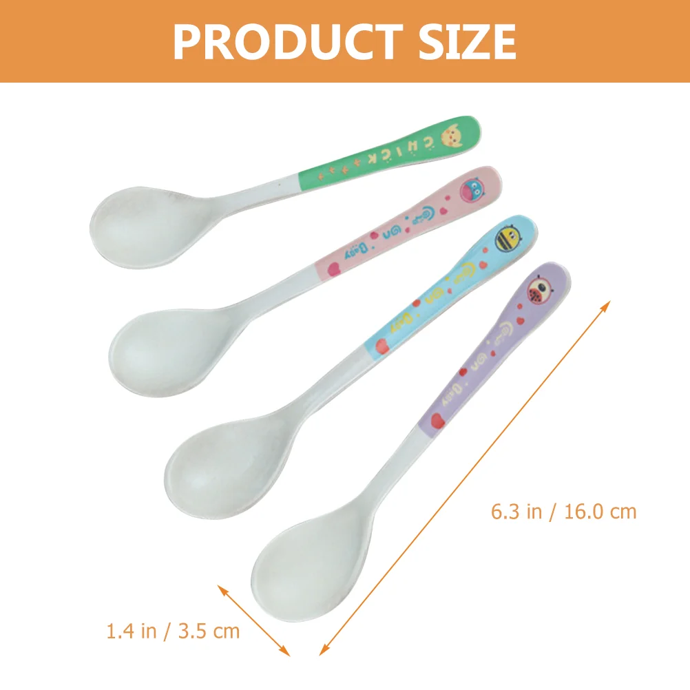 4 шт. детские ложки для кормления детская посуда самостоятельного тренировочные