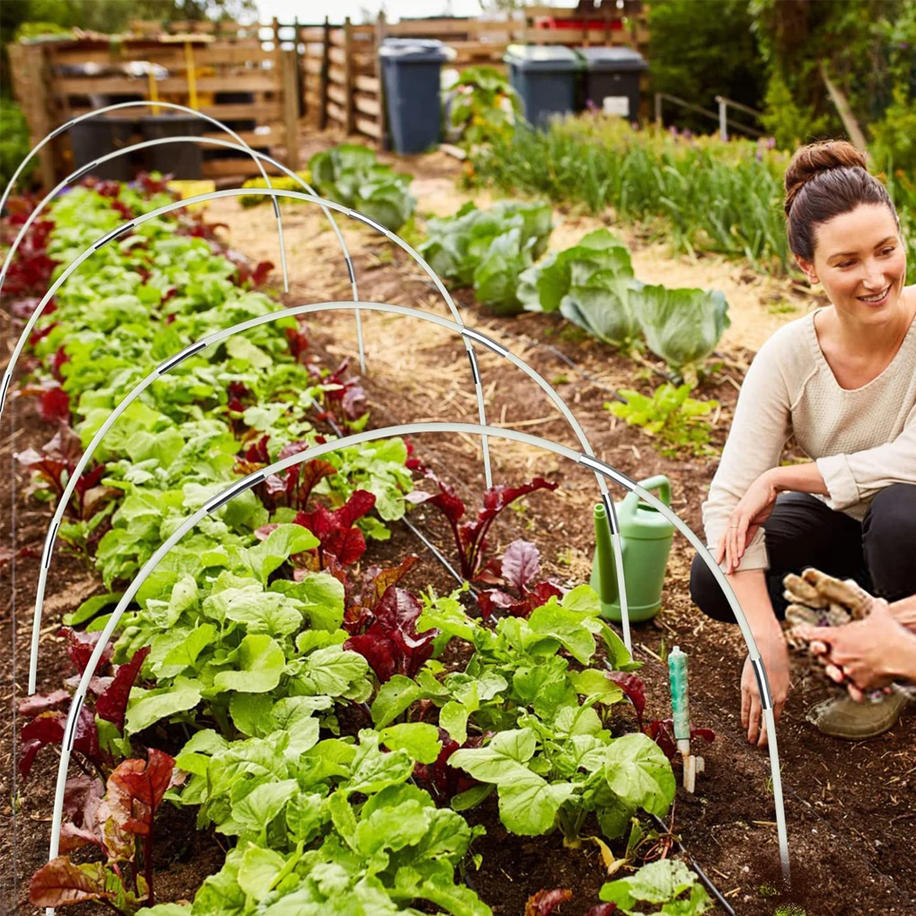 

DIY Gardening Planting Tunnel Hoop Insect-Proof Support Hoops Foldable Plant Cover Holder Greenhouse Supplies 18pcs