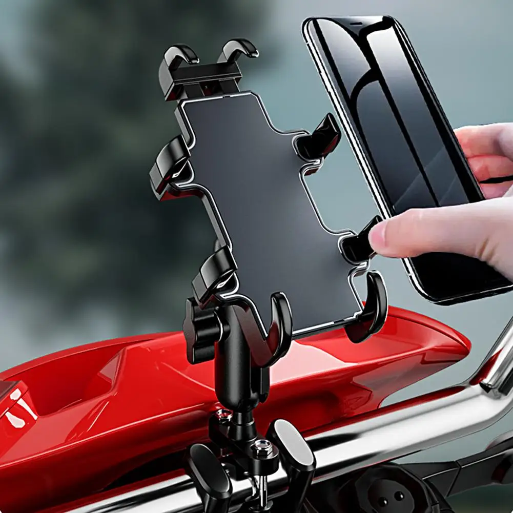 

1 Set Retractable Sturdy Space-saving Motorcycle Phone GPS Navigation Bracket Motorcycle Phone Bracket Outdoor Activities