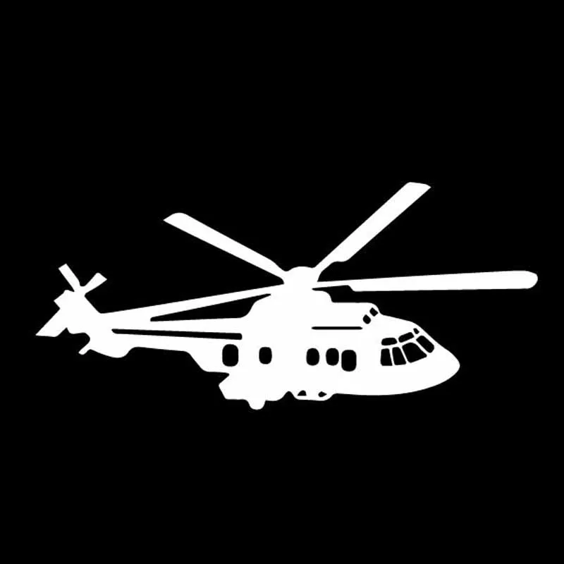 Изящная самолёт вертолет высечка виниловая наклейка автомобильная наклейка водонепроницаемое автомобильное украшение для кузова автомобиля бампер заднее окно M162