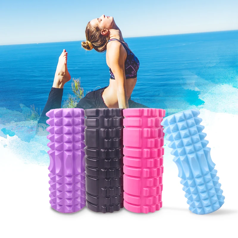 

33CM Yoga Column Fitness Pilates Yoga Foam Roller blocks Train Gym Massage Grid Trigger Point Therapy Physio Exercise