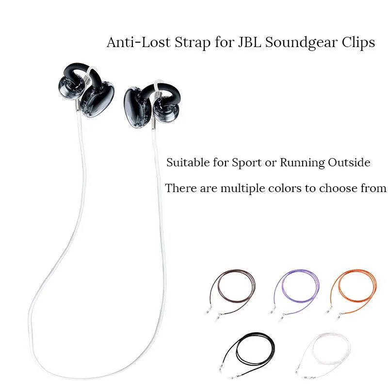 Фото Ремешок-держатель для беспроводных наушников JBL Soundgear Clips, полиэстеровый, нескользящий, спортивный, с защитой от потери, аксессуар для наушников №1