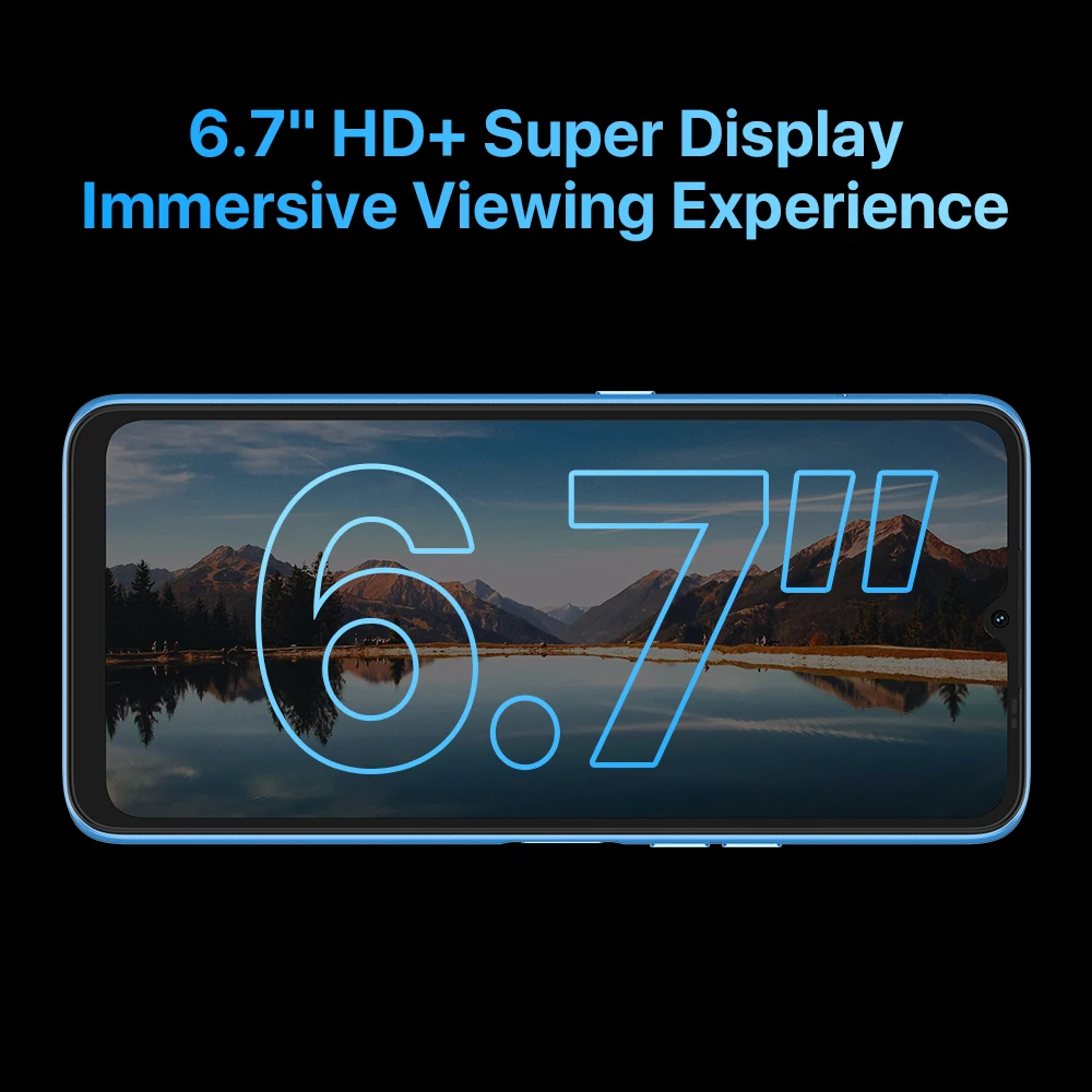 UMIDIGI Power 7 Max 6.7 Inch Smartphone Android 11 Unisoc T610 Mobile Phone 6GB 128GB 10000mAh Cellphone 48MP Triple Camera NFC