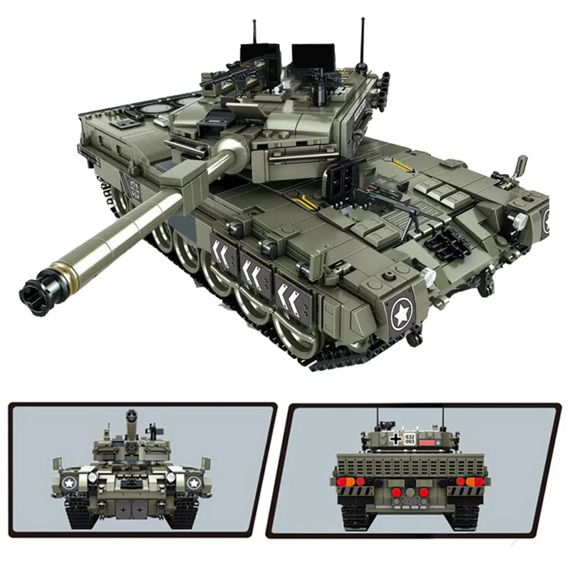 Леопард 2A-4 основной танк станции 1747 шт. военный строительный блок модель