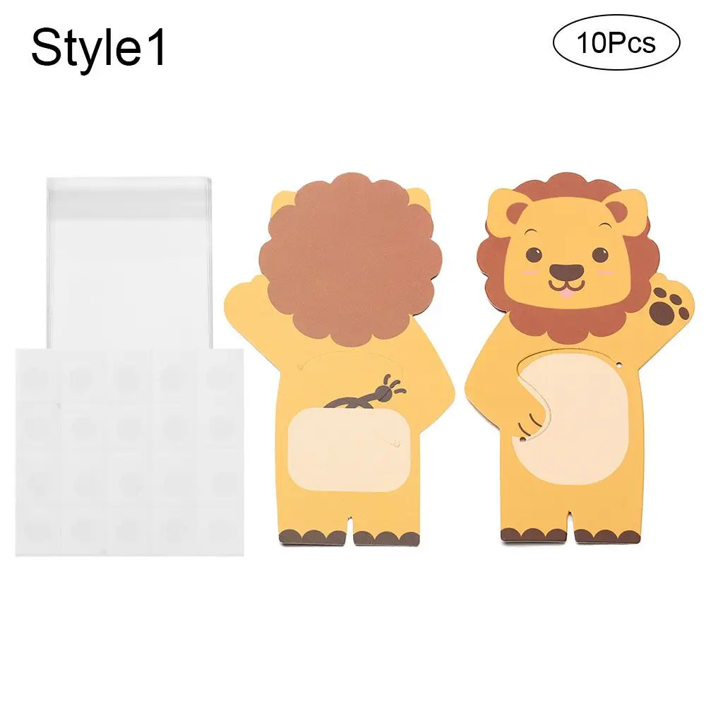 

Одноразовые пакеты для подарков с животными 10 шт.