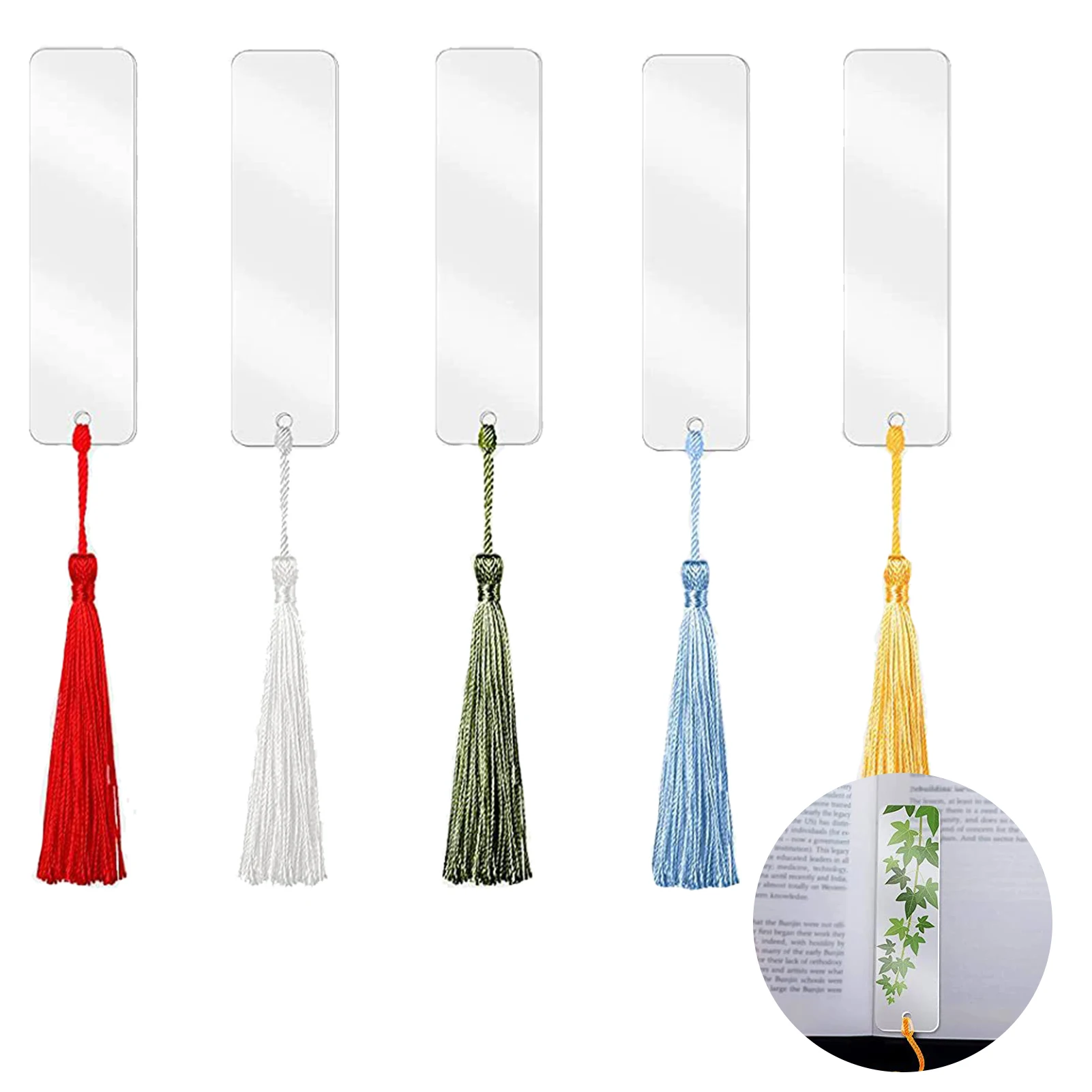 

Закладка для книг детская квадратная прозрачная акриловая, 35 шт.