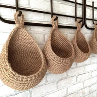 woven hanging fruit baskets weave storage baskets creative wall decoration hanging baskets for home living rooms kitchen
