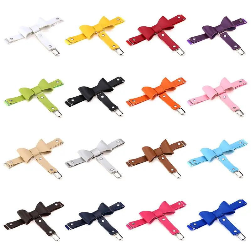 

Women Girls Gothic Studded Bowknot Garter Belt Elastic Faux Leather Thigh Rings with Metal Clip Sexy Leg Drop Shipping