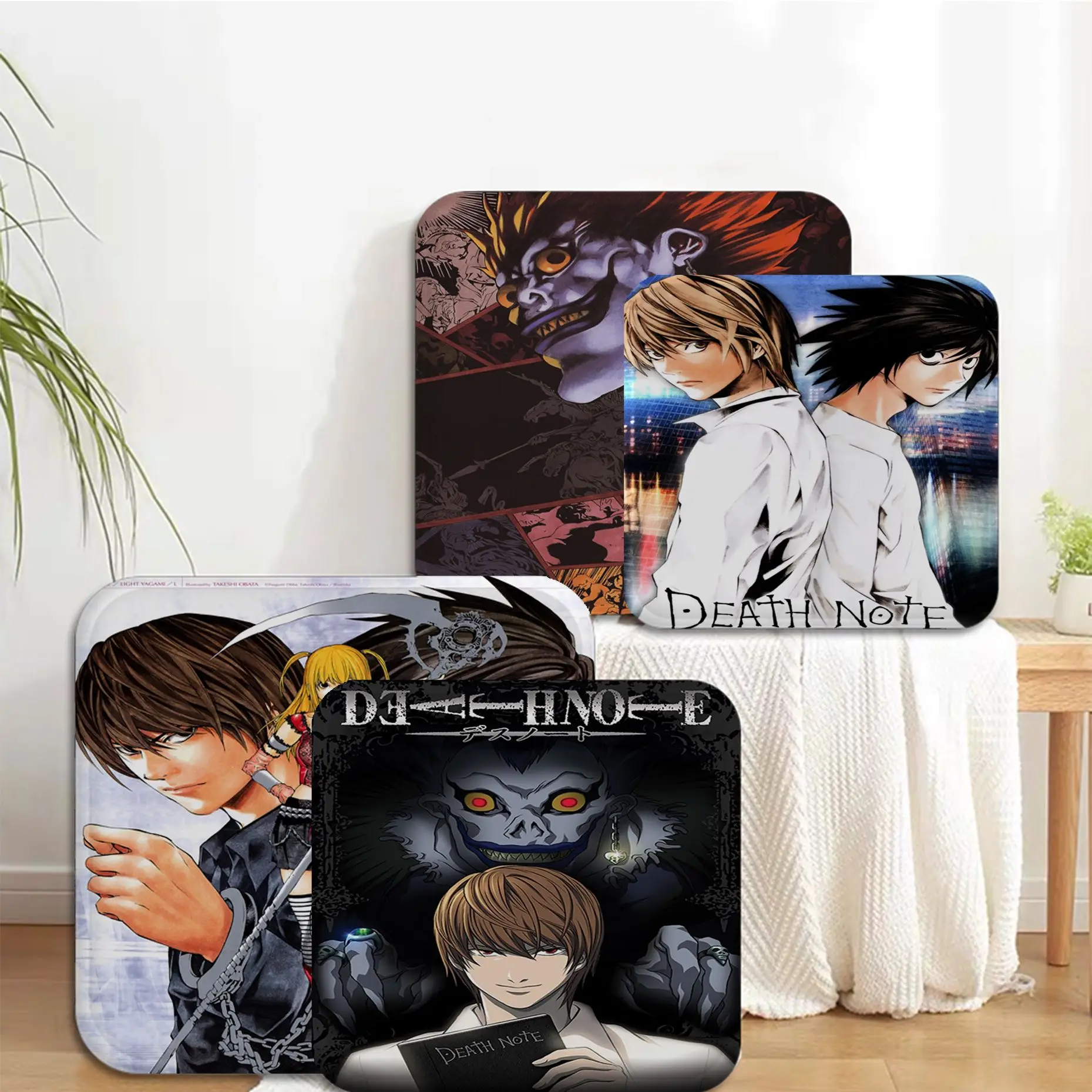 

Подушка на сиденье в европейском стиле Death Note, губчатая подстилка для офиса и столовой, диванные коврики, Нескользящие подушки