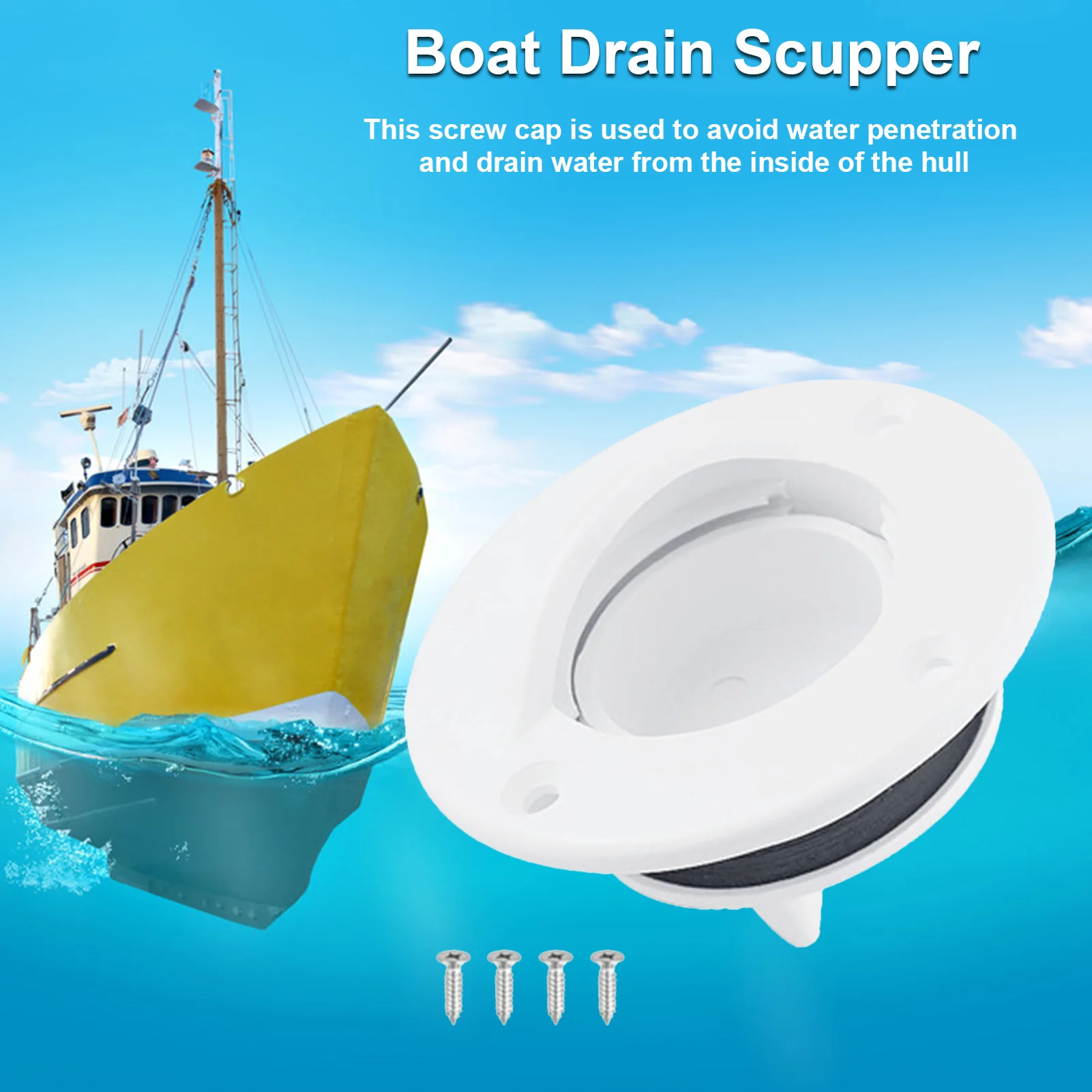 

Шпатель для слива лодки, штепсельная Вилка для лодки, винтовая крышка, морские аксессуары, шпатель для лодки