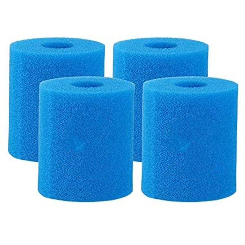 

4Pack Type I Pool Filter Cartridge Sponge For Bestway/Intex Pool Pump,Swimming Pool Filter Reusable Washable Pump Sponge