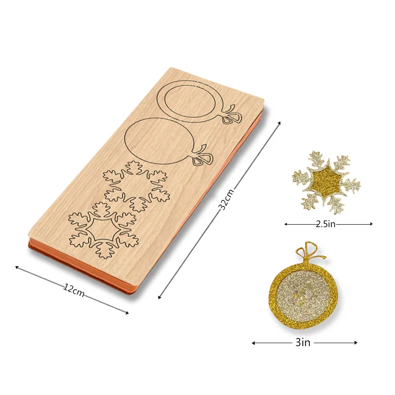 

XX207 яблоко, снежинка встряхивающая игрушка деревянная резка штамп для большинства машин