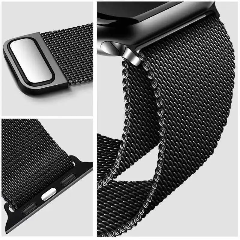 Stainless Steel MAGNETIC band For Apple Watch Ultra 8 7 SE 6 5 4 3 42 38 correa Bracelet strap for iwatch 40mm 44mm 41mm 45mm 49