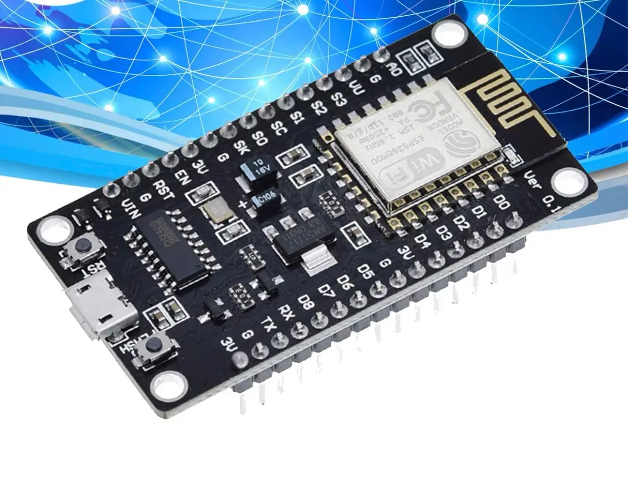 

1 шт. ESP8266 последовательный WIFI модуль Nodemcu Lua Wifi V3 IOT CH340