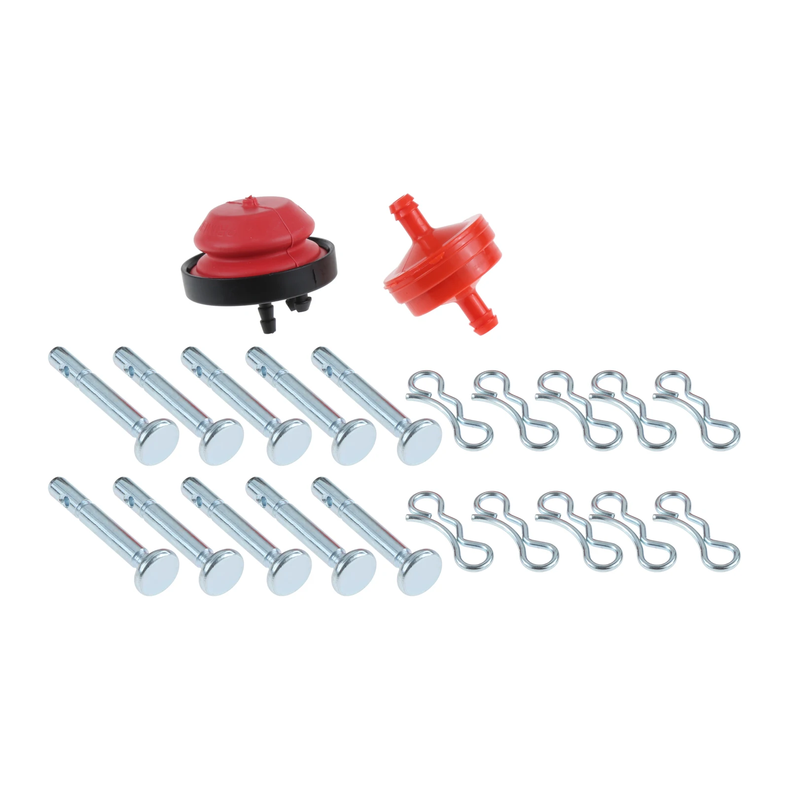 10Pcs Shear Pins＆Cotters Pins With Fuel Filter and Primer 