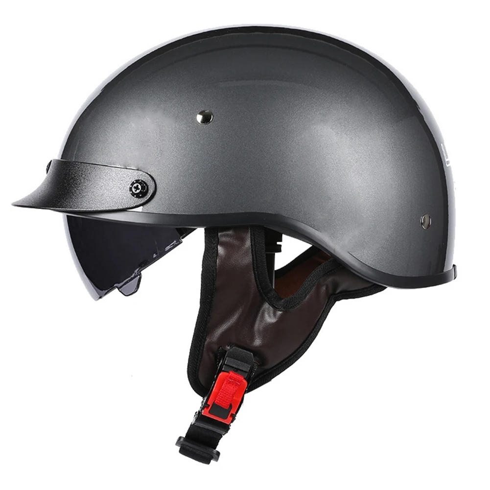 

Motorcycle Helmet Retro Summer Men Helmet Open Face Motorcycle Accessories for Cruiser Chopper Women Men E Type-L