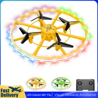 f181 mini ufo drone 360%c2%b0 rotating hand sensing flaya ball toy with light for kids gifts rc quadcopter dron toy for boys