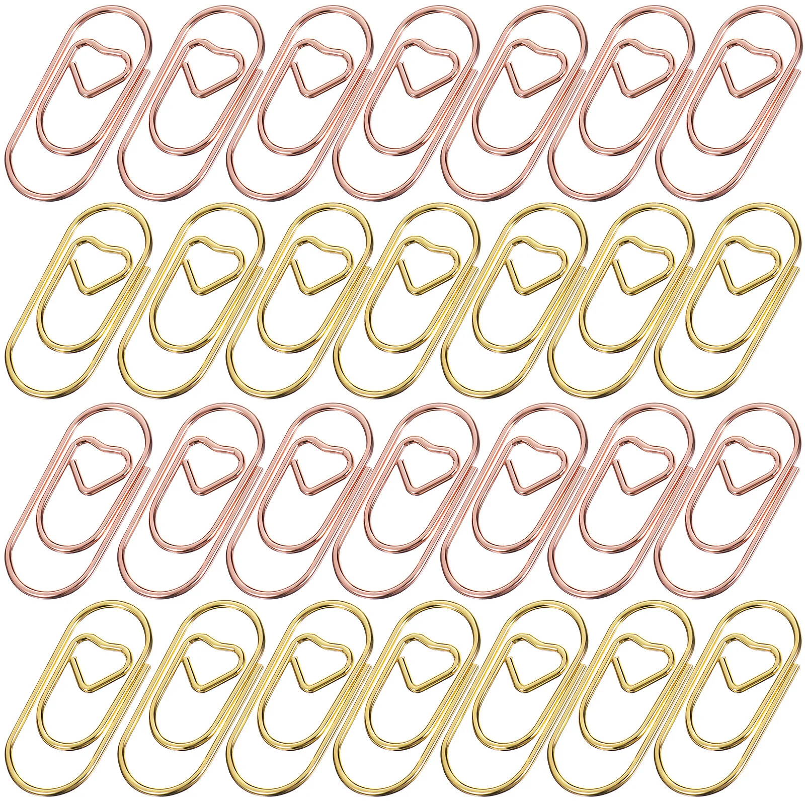 

400 Pcs Decorative Paper Clips Big Decorative Heart-shaped School Supplies Metal Office