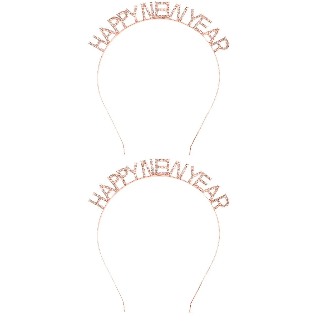 

New Year Happy Headband Festival 2023 Spring Party Crystal Sparkly Props Booth Photo Reusable Headdress Tiara Womenheadbands Eve