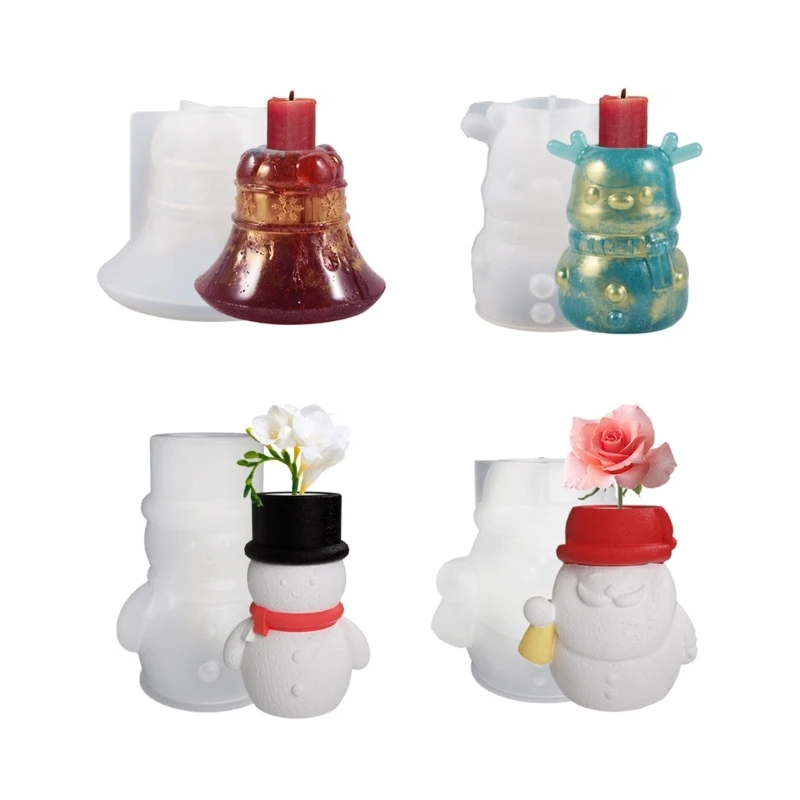 

Рождественский лось цветочный горшок форма для хранения брелок держатель инструмент DIY домашний декор плесень