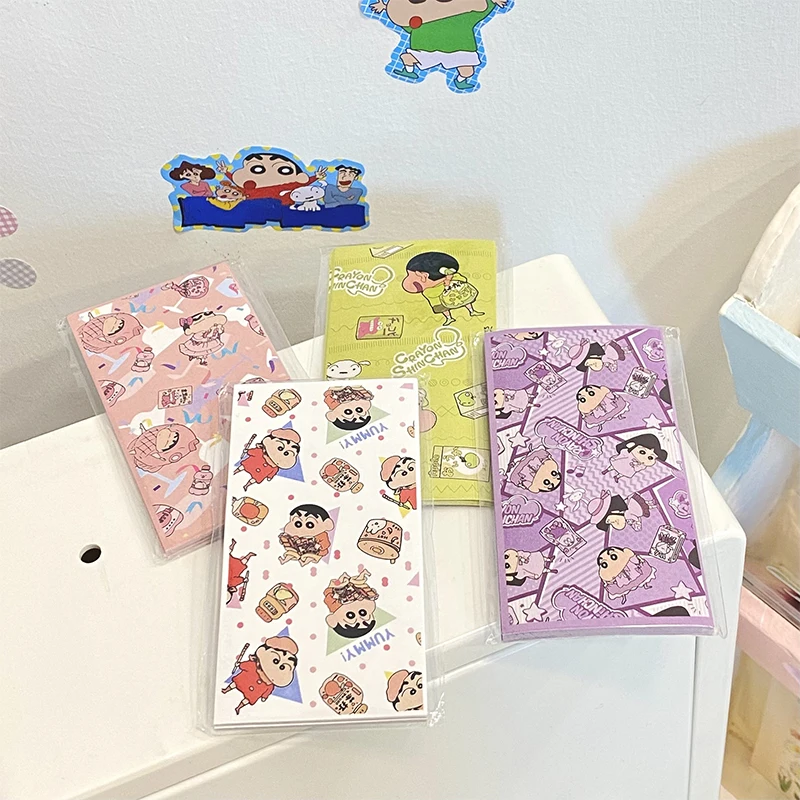 

20 Sheets/bag Kawaii Sealing Sticker Crayon Shin-Chan Anime Cute Stationery Ledger Material Decorative Stickers Gifts for Girls