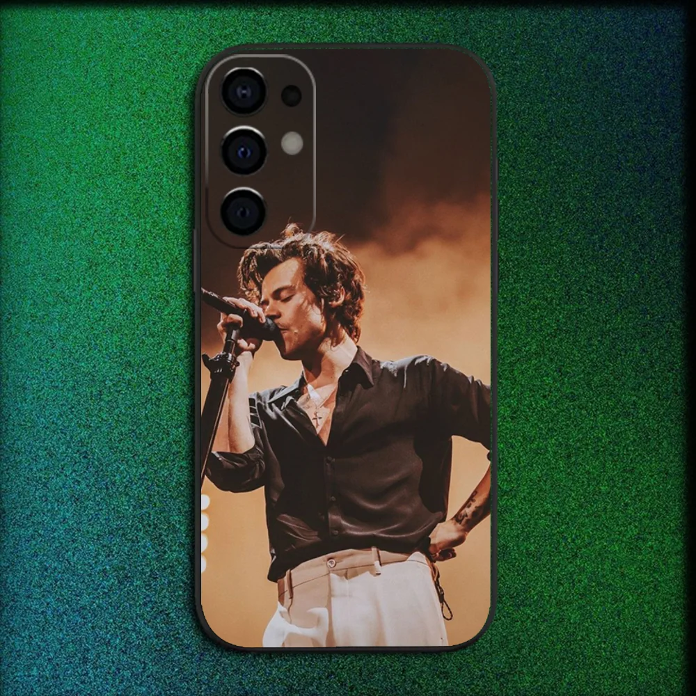 Чехол для телефона Singer H-Harry Styles Samsung S25 S24 S21 S22 S23 S30 Ultra S20 Plus Fe Lite Note 10 9 5G черный чехол