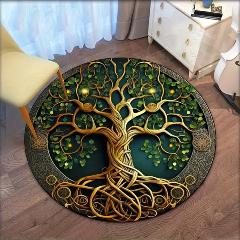 1 Шт. 3D Хрустальный Бархатный Круглый Ковер С Кристаллами Для Украшения Дома В