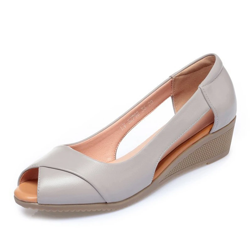 

Туфли-лодочки женские на низком каблуке, дышащие, для прогулок, Повседневная офисная обувь, модные, летние