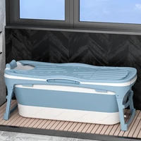 collapsible large lid bathtub mat anti slip stand 120cm 1 personas bathtub thickened lazy ducha portatil household necessities