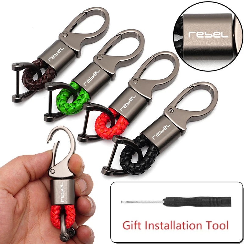 

Хит продаж 2023, брелок для ключей на мотоцикл для Honda Rebel 300 500 CMX мятежник, аксессуары для ключей, плетеный шнур, модный брелок